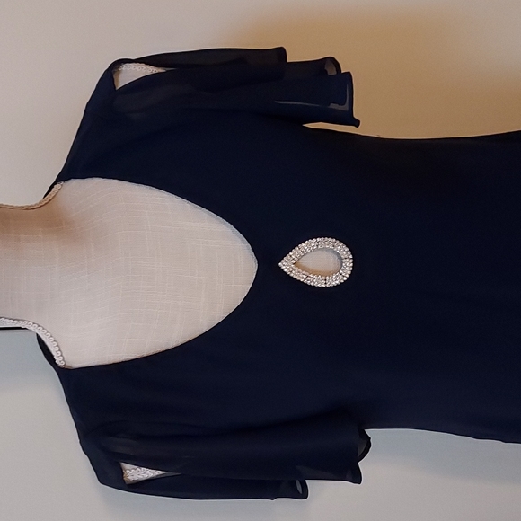 Navy cocktail dress - Picture 3 of 6